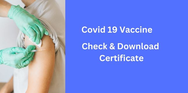 Covid Vaccine Certificate Download, Covid 19 Vaccine Certificate Download,